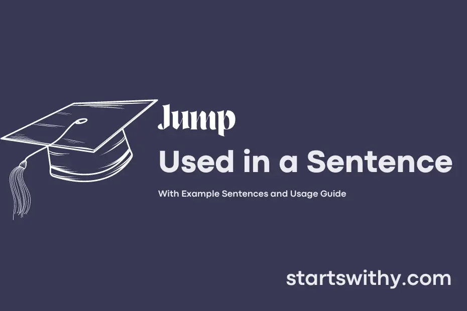 sentence with Jump