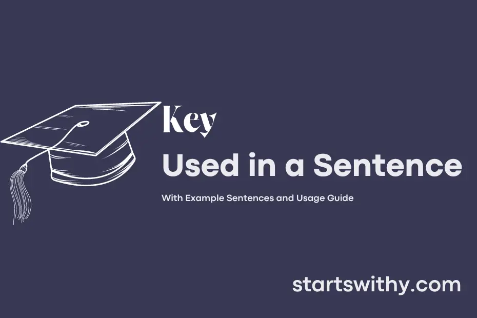 sentence with Key