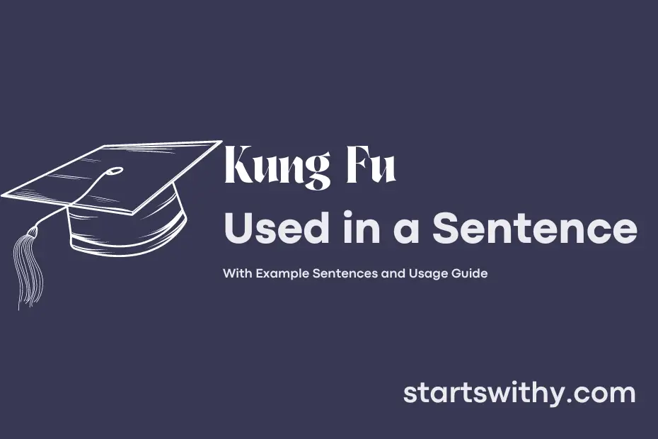 sentence with Kung Fu