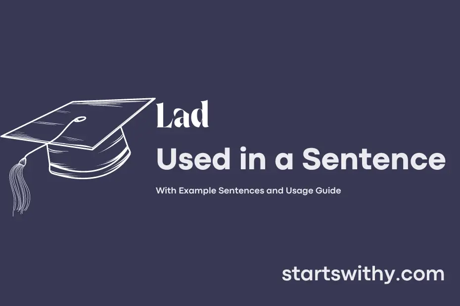 sentence with Lad