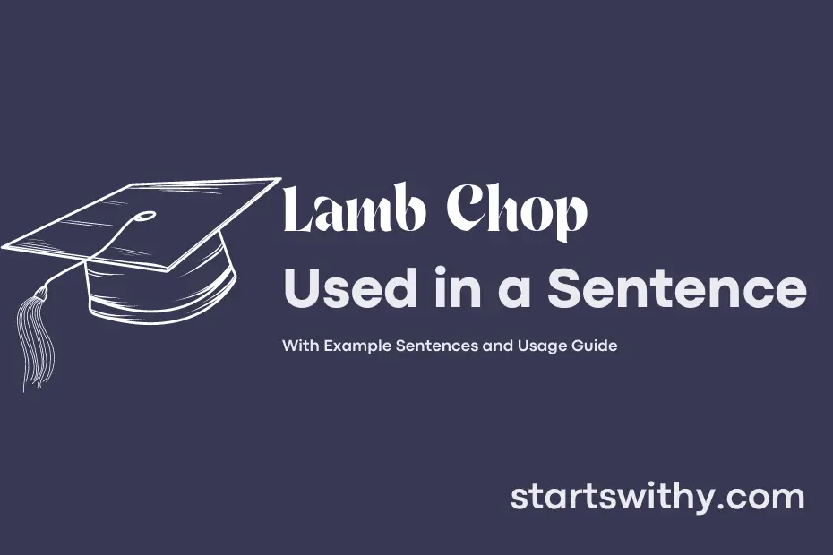 sentence with Lamb Chop