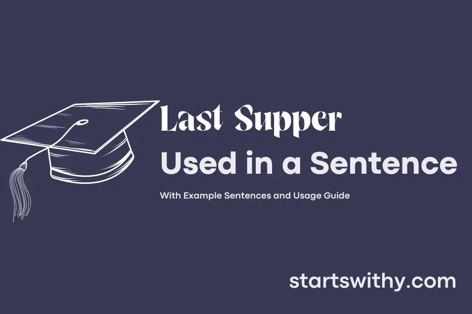 sentence with Last Supper