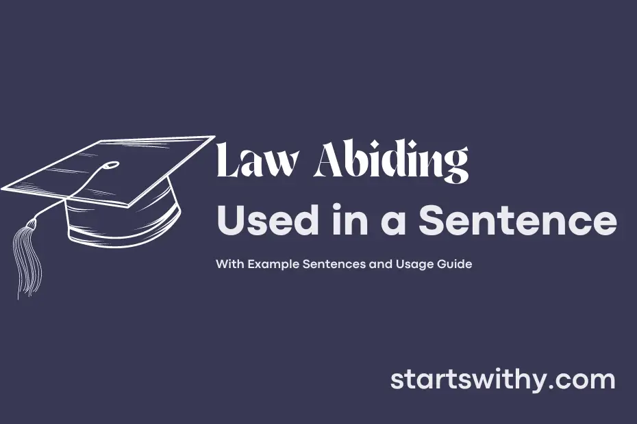 sentence with Law Abiding