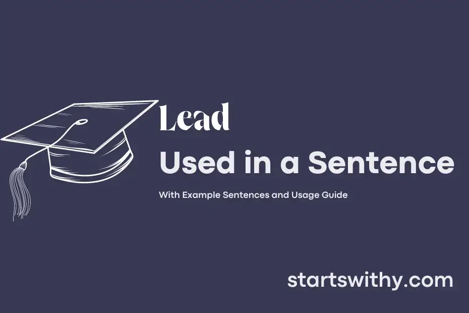 sentence with Lead
