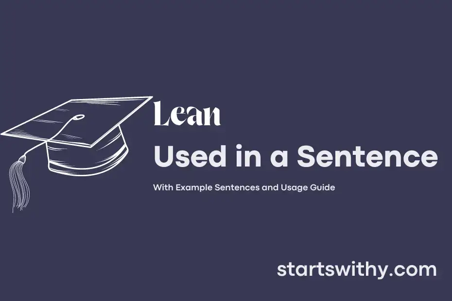 sentence with Lean