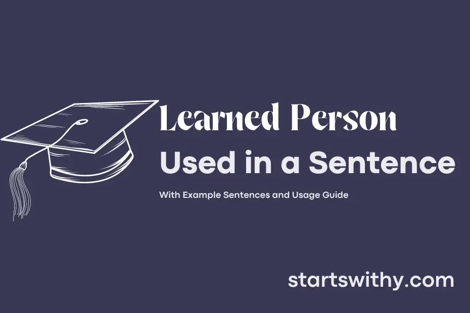 sentence with Learned Person