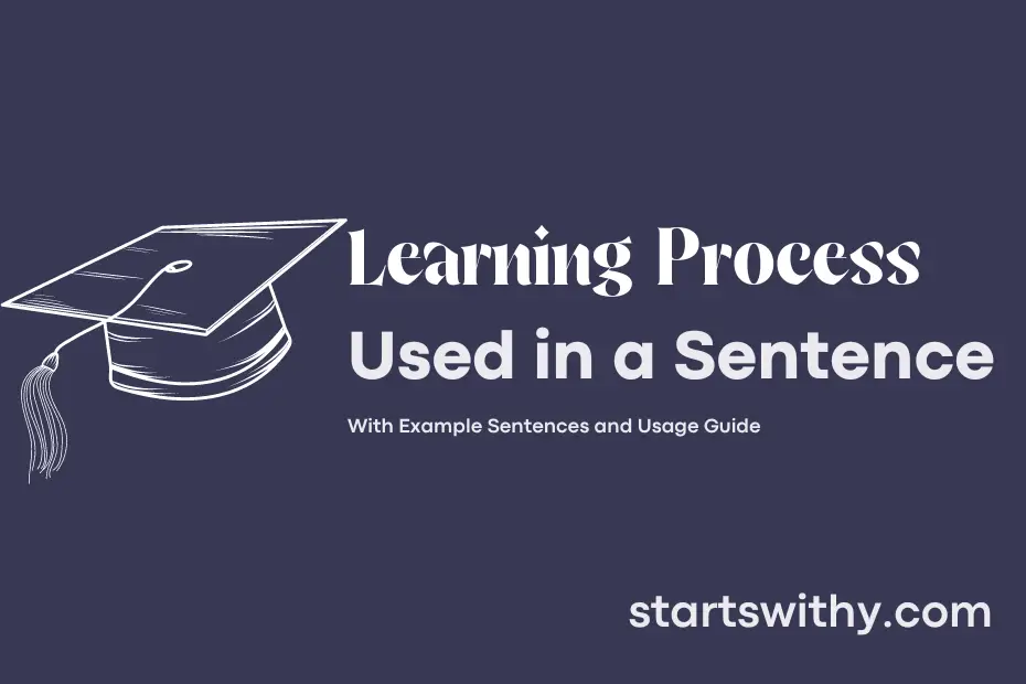 sentence with Learning Process