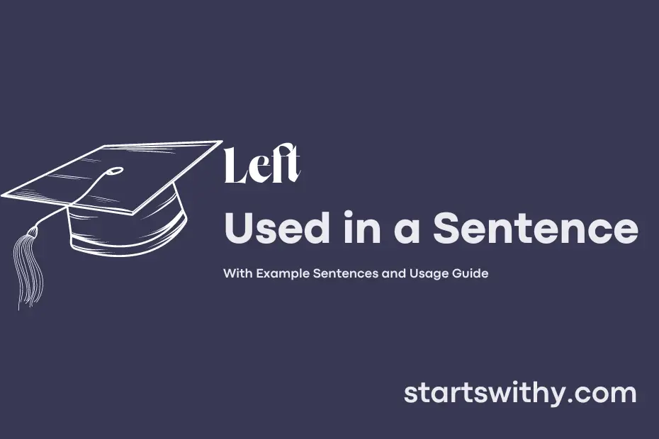 sentence with Left