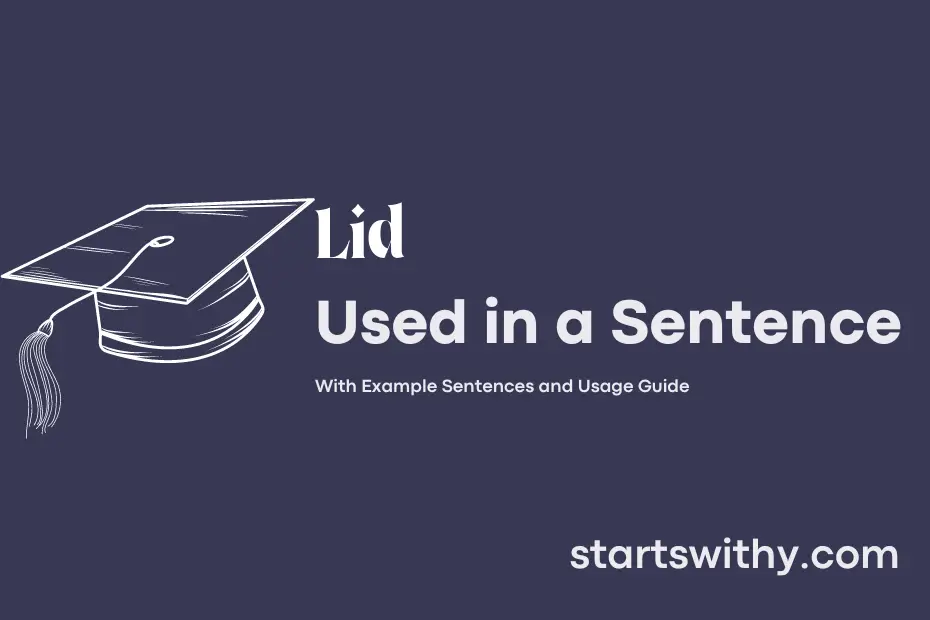sentence with Lid