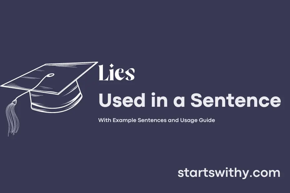 sentence with Lies