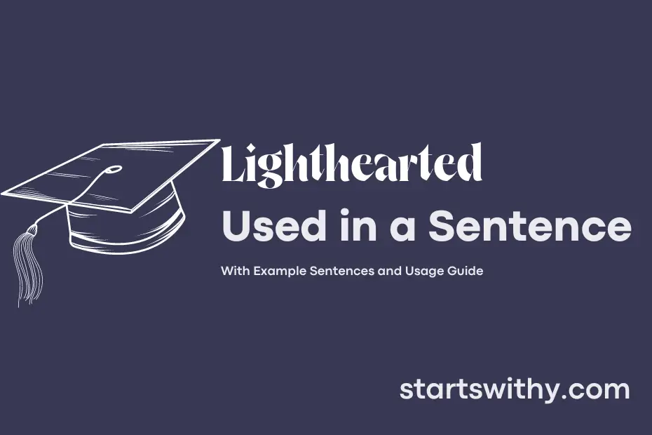 sentence with Lighthearted