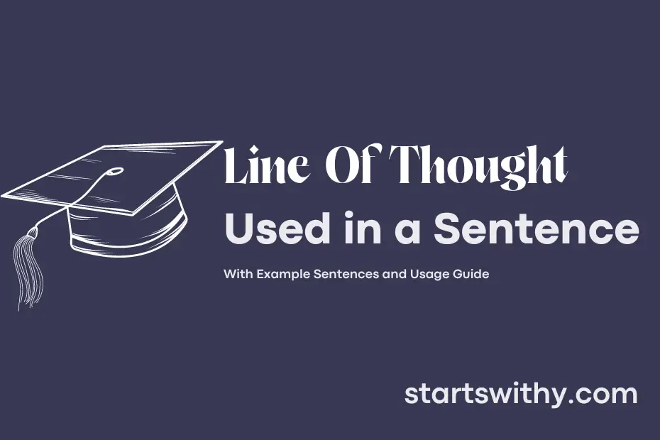 sentence with Line Of Thought