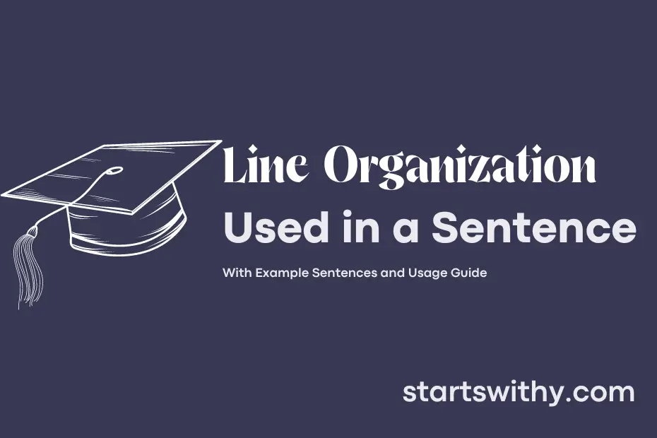 sentence with Line Organization