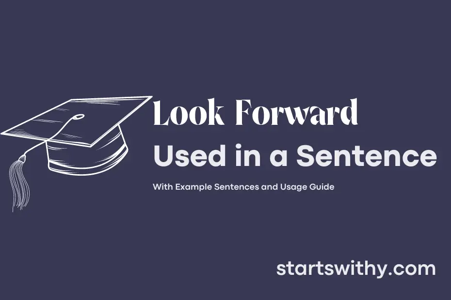 sentence with Look Forward