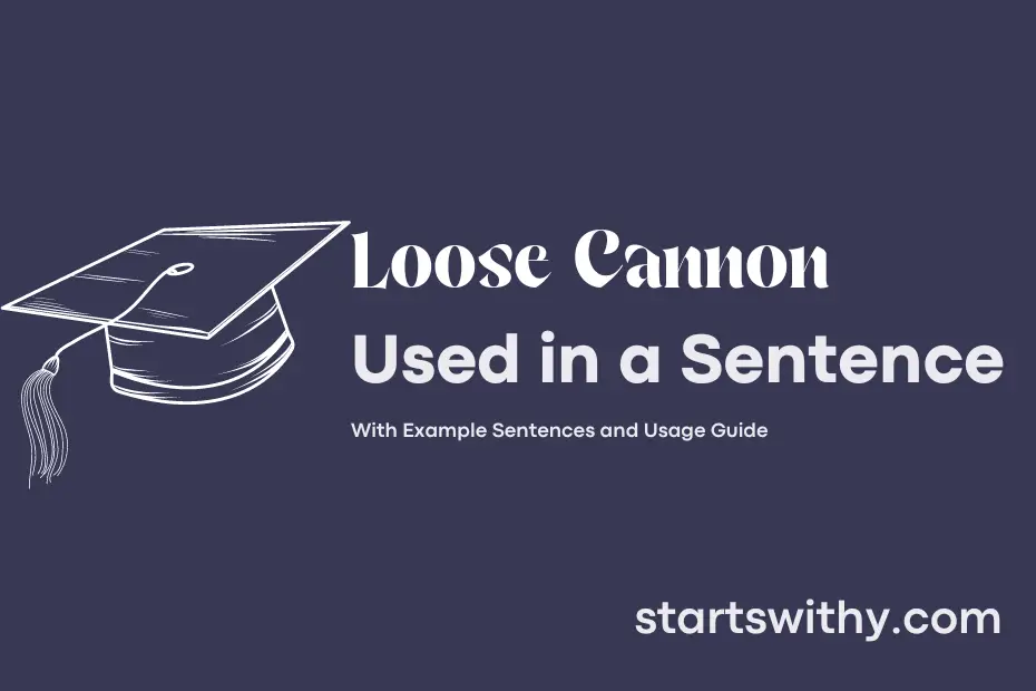 sentence with Loose Cannon