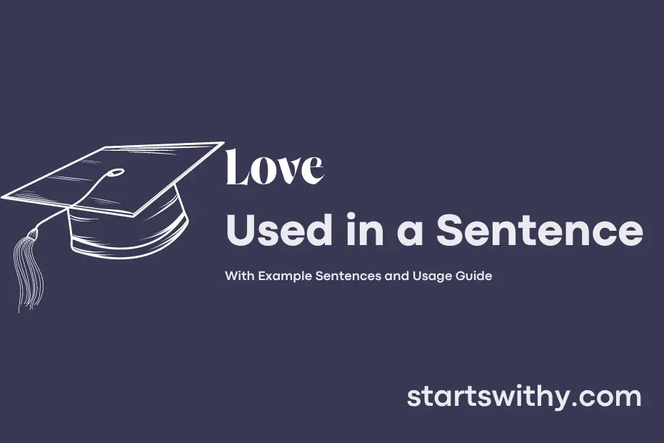sentence with Love