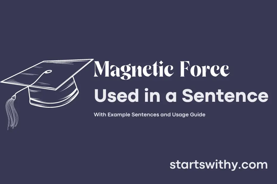 sentence with Magnetic Force