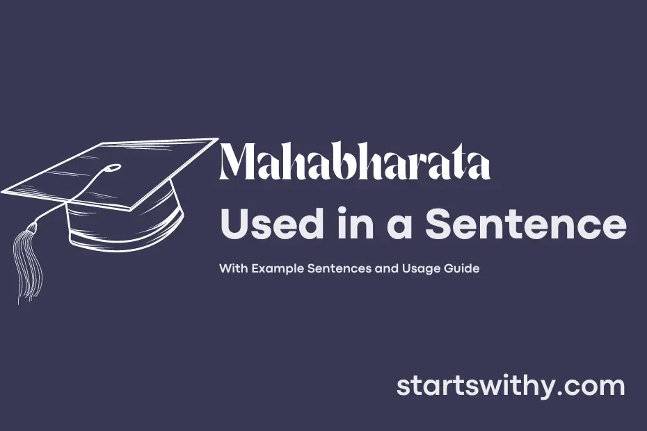 sentence with Mahabharata