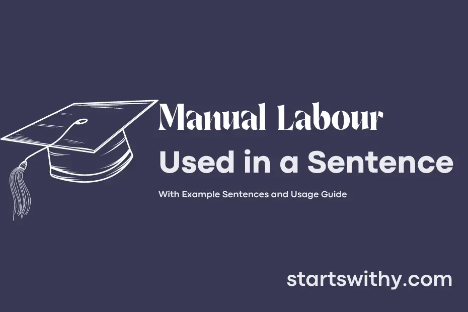 Sentence with Manual Labour
