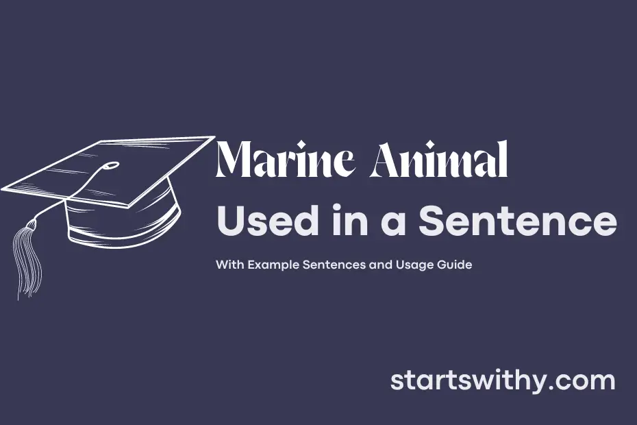 Sentence with Marine Animal