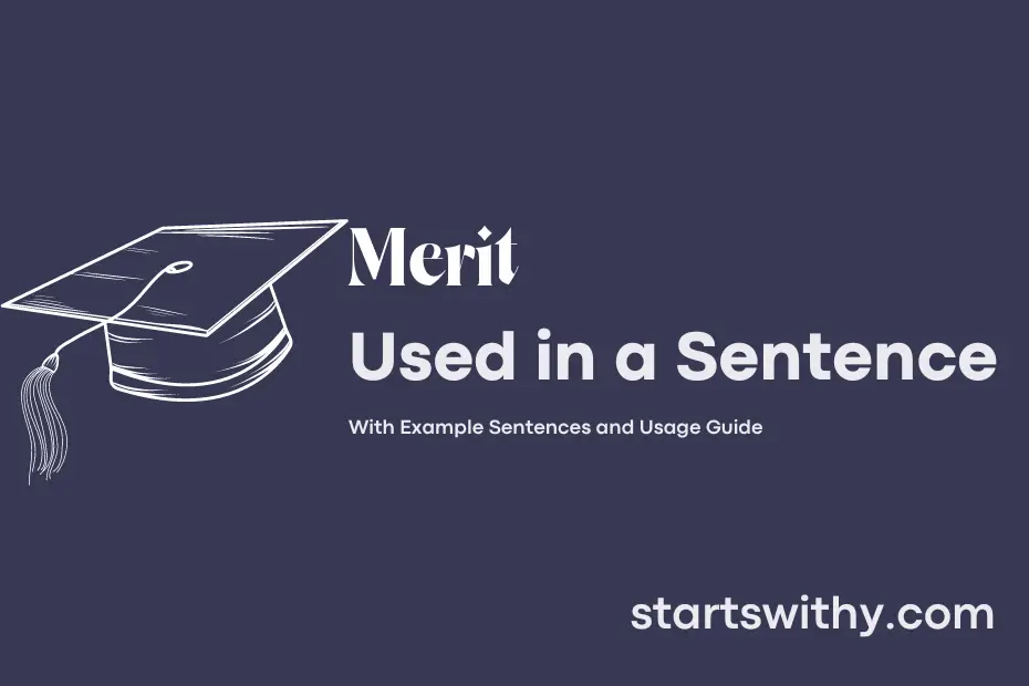 Sentence with Merit
