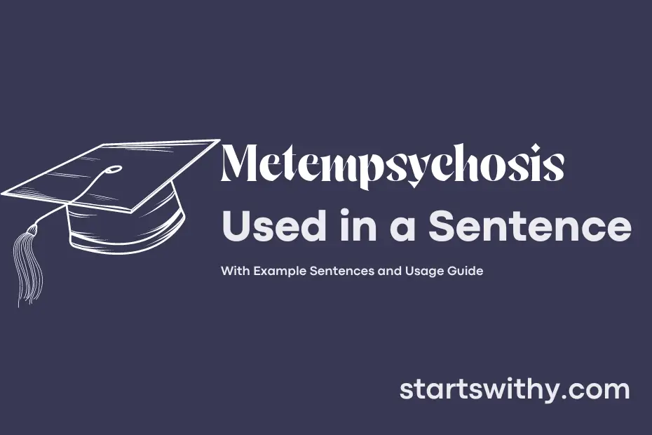 Sentence with Metempsychosis
