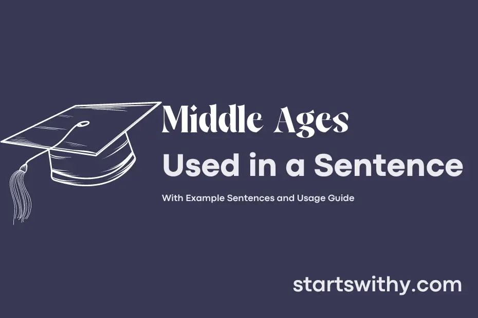 Sentence with Middle Ages