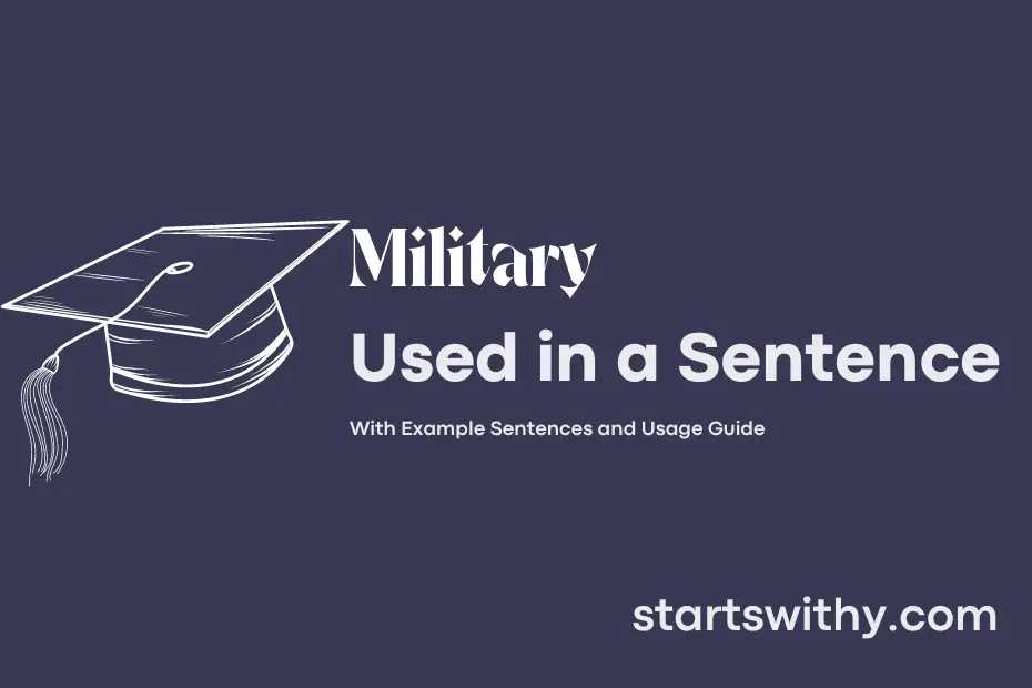 Sentence with Military