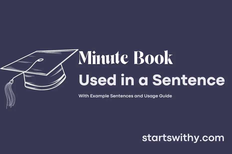 Sentence with Minute Book