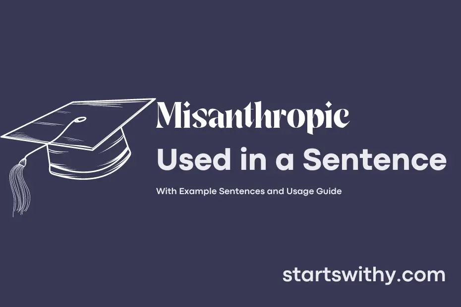 Sentence with Misanthropic