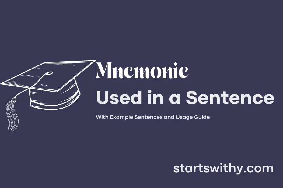 Sentence with Mnemonic