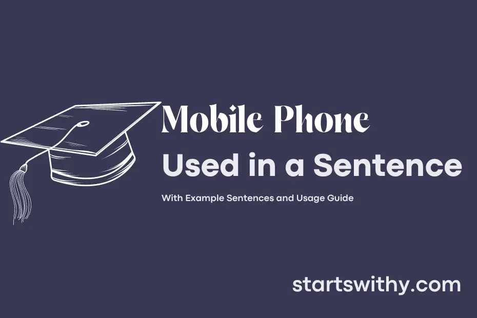 Sentence with Mobile Phone