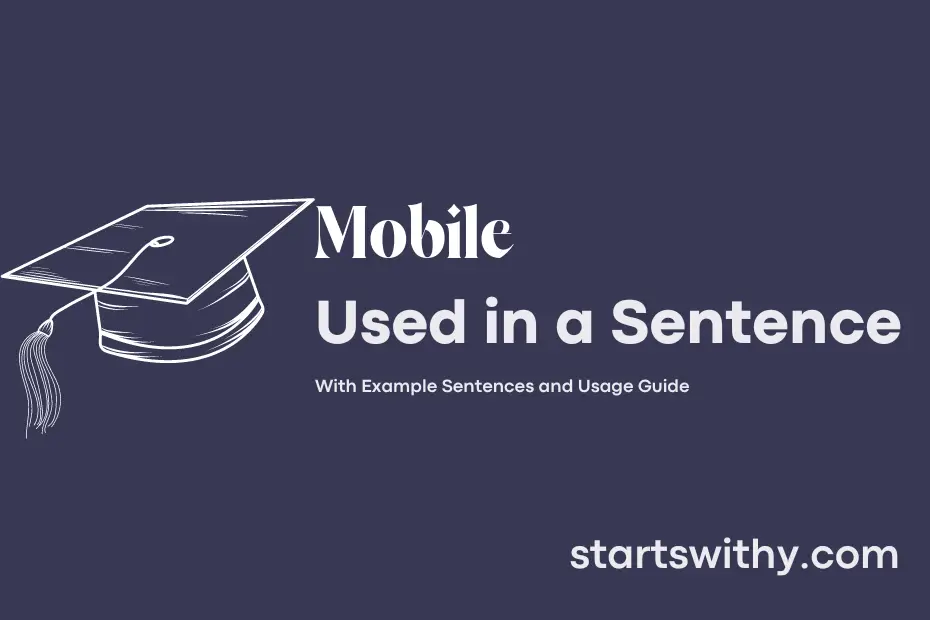 Sentence with Mobile