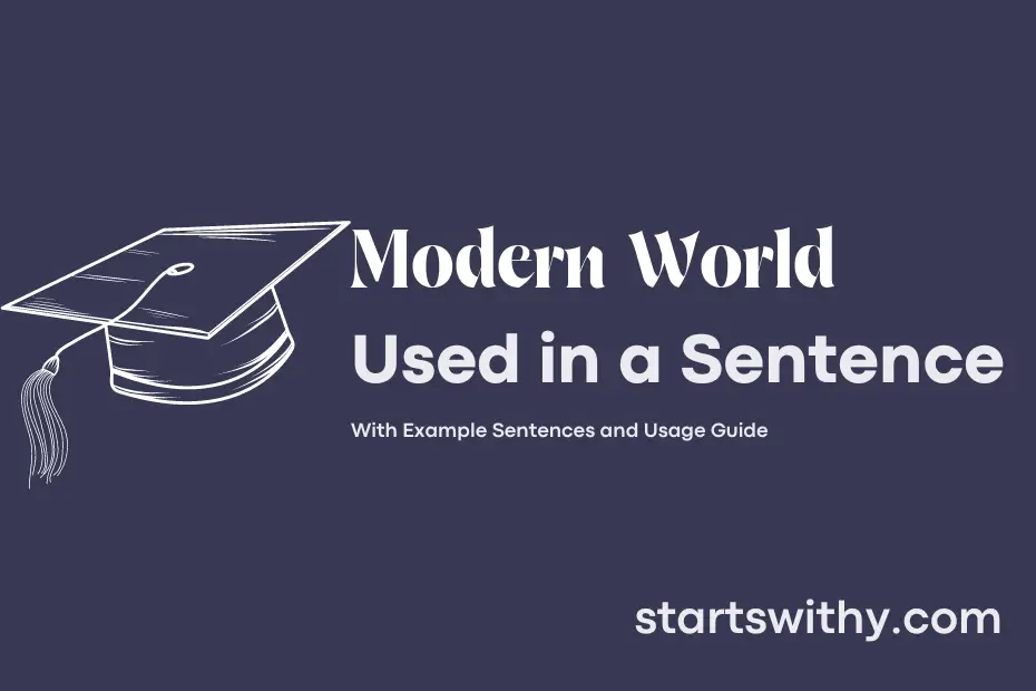 Sentence with Modern World