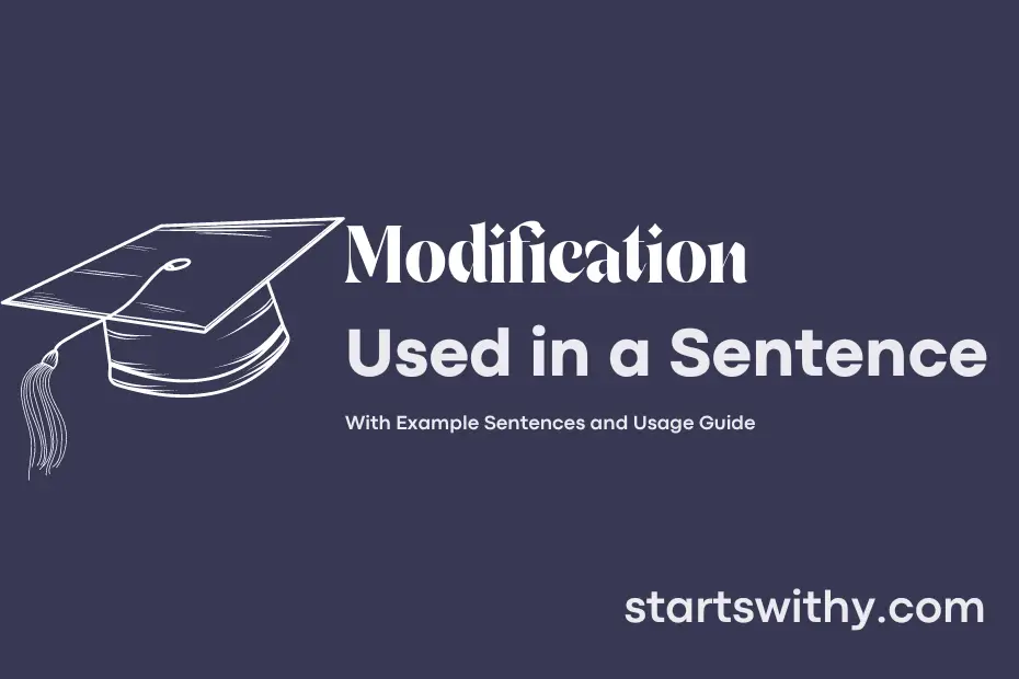 Sentence with Modification
