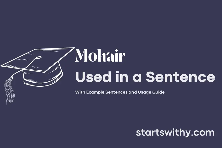 Sentence with Mohair