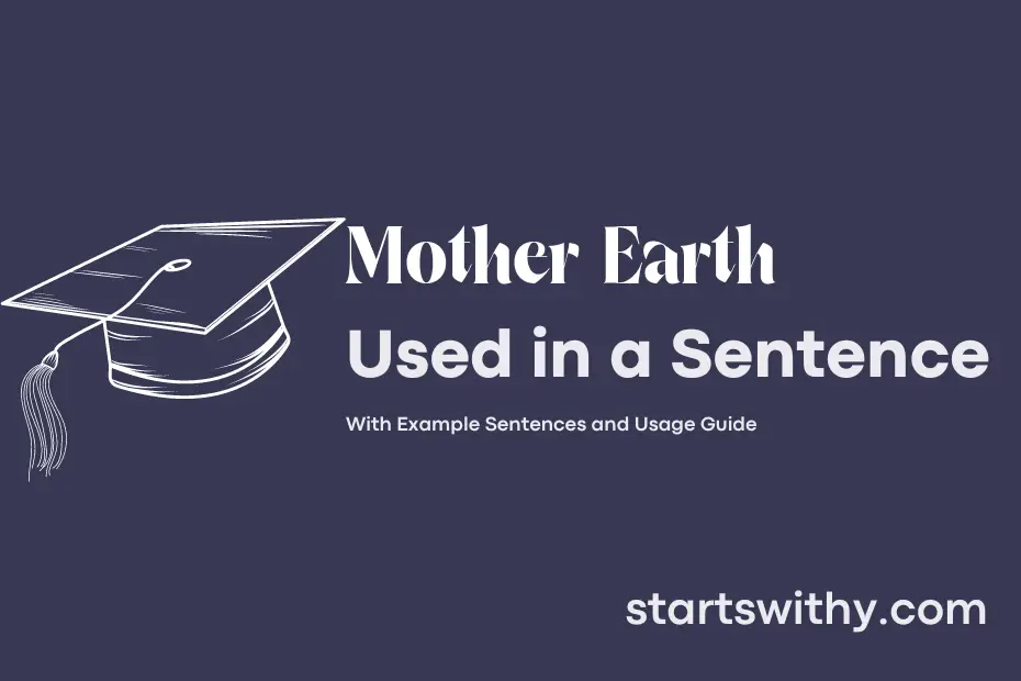 Sentence with Mother Earth