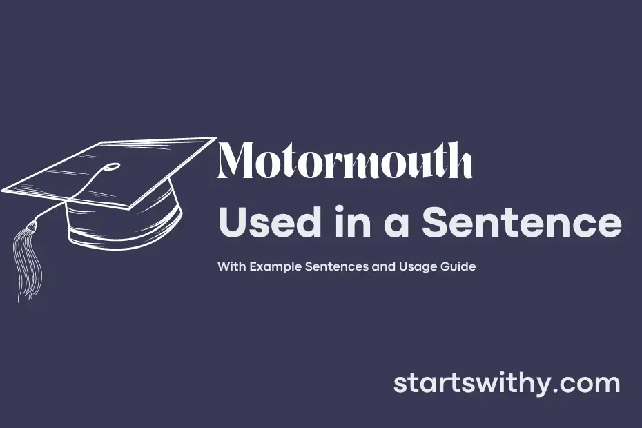 Sentence with Motormouth