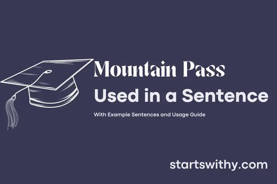 Sentence with Mountain Pass