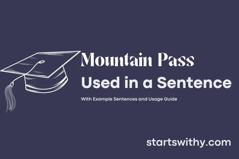 Sentence with Mountain Pass