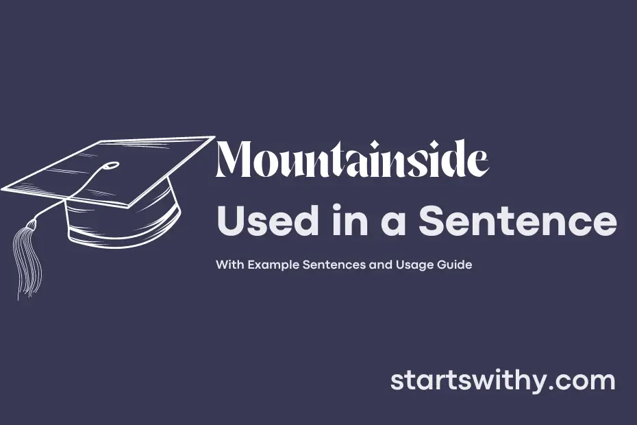 Sentence with Mountainside