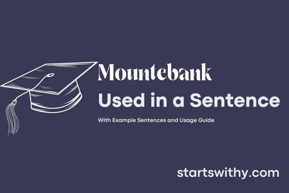 Sentence with Mountebank