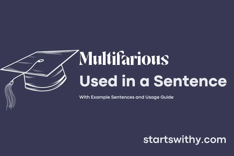 Sentence with Multifarious