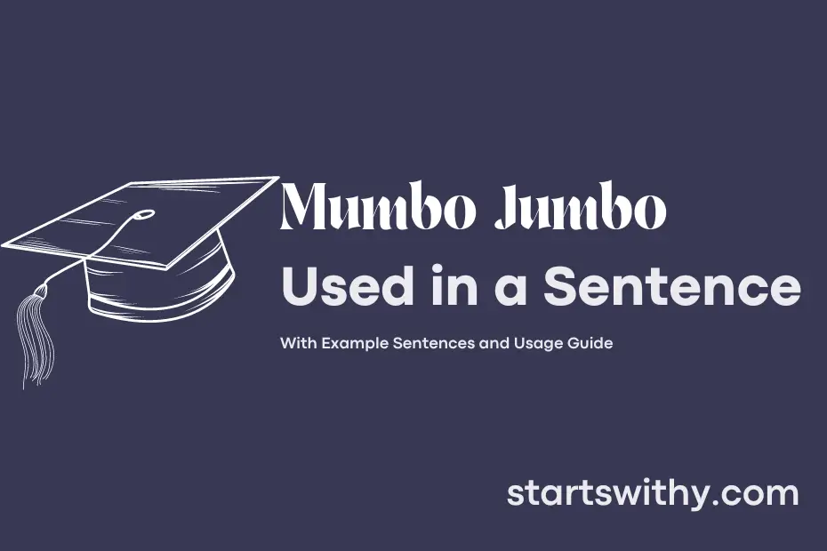 Sentence with Mumbo Jumbo