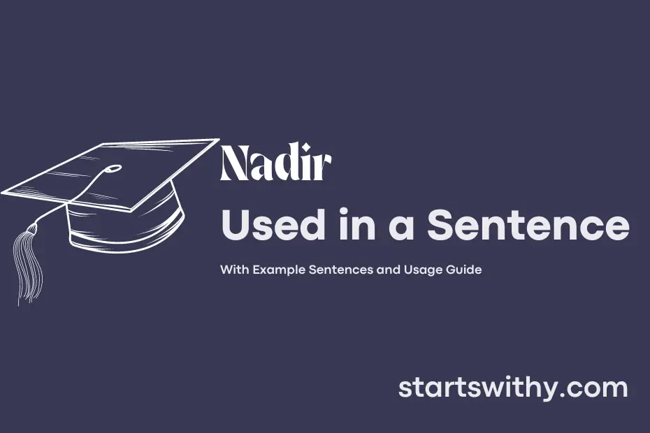 Sentence with Nadir