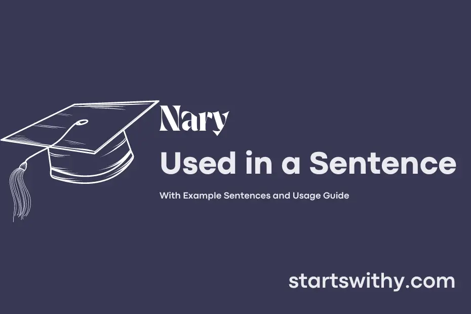 Sentence with Nary