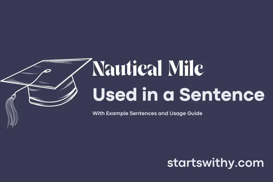 Sentence with Nautical Mile