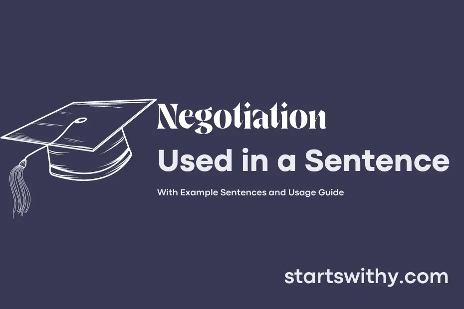 Sentence with Negotiation