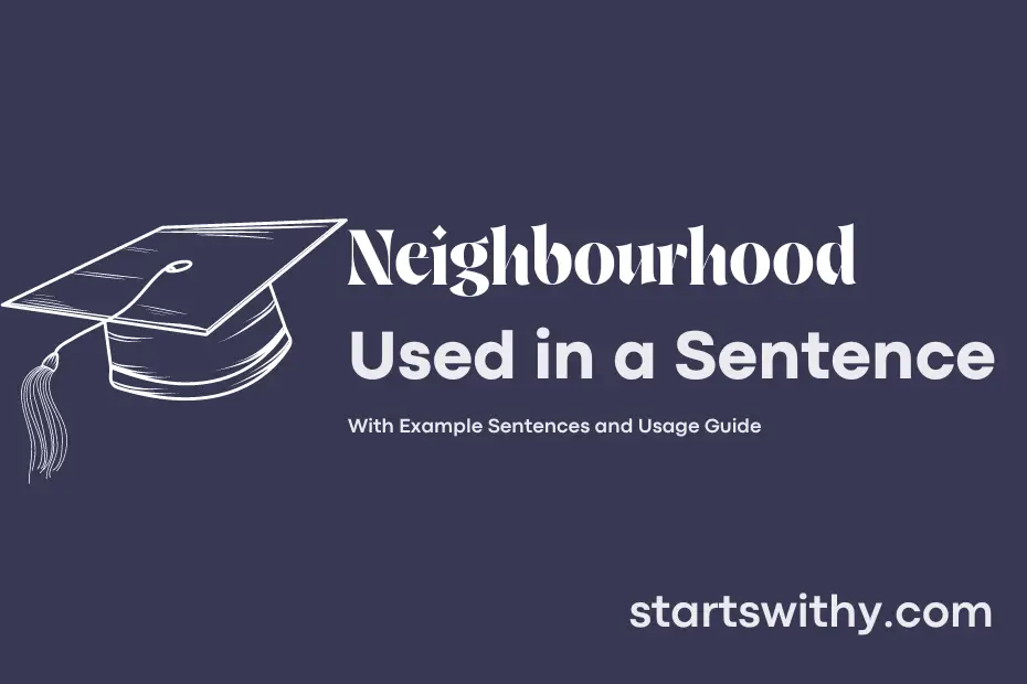 Sentence with Neighbourhood