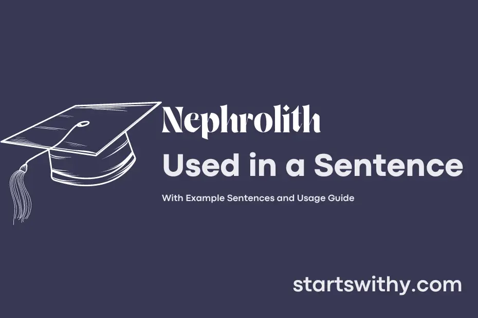 Sentence with Nephrolith